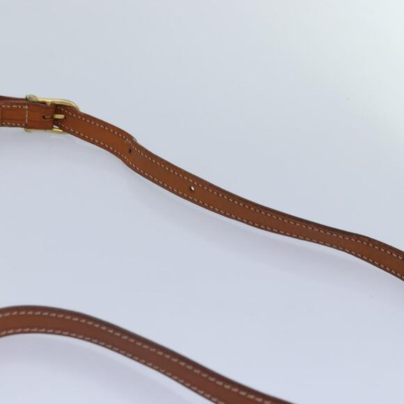 CELINE Macadam Canvas Shoulder Bag Pvc Leather Brown Gold - Picture 8 of 12